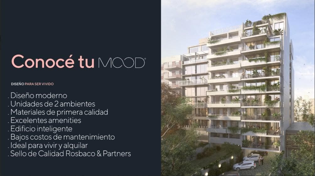 Studio apartment for sale in Palermo Hollygood