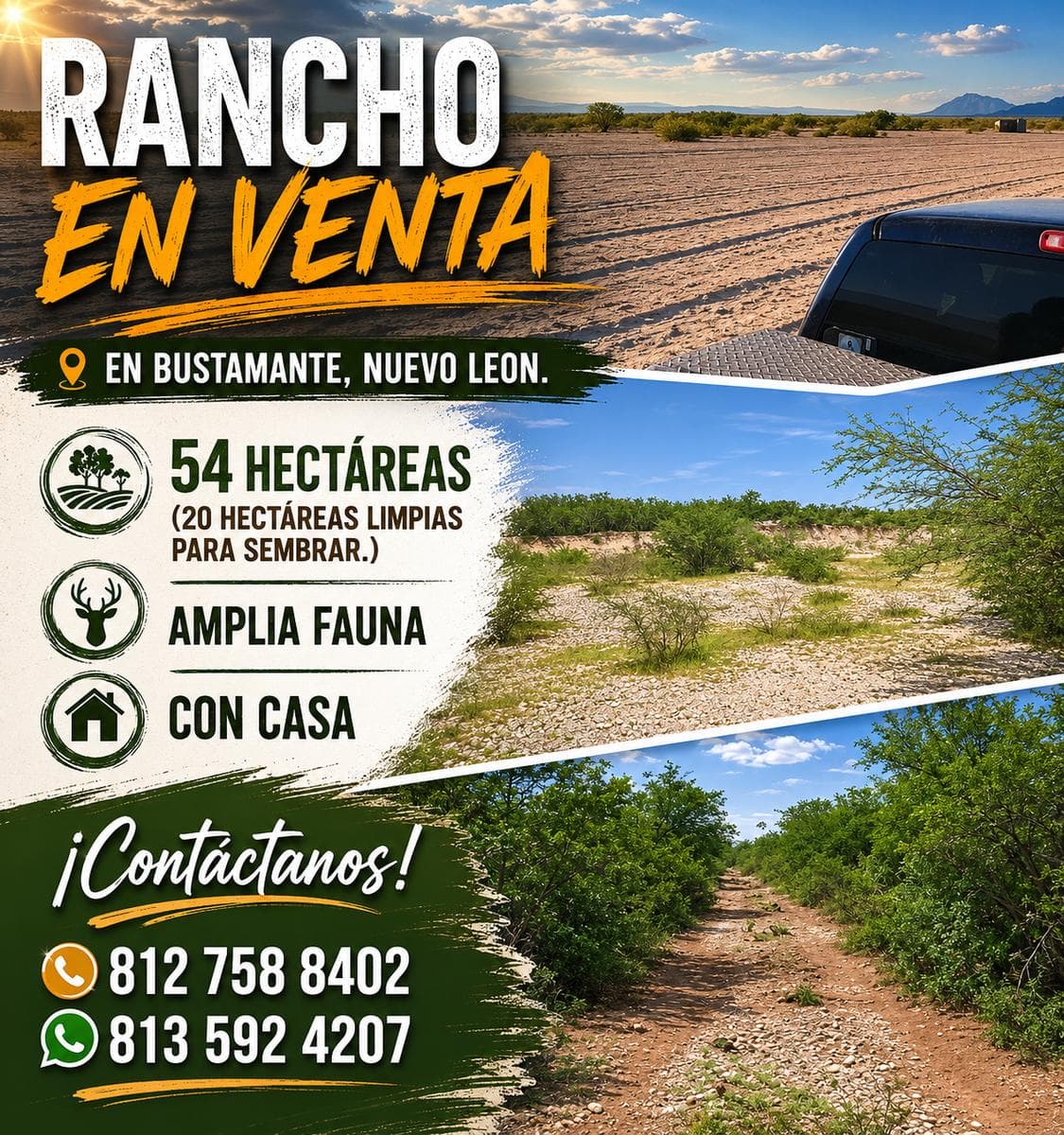 Ranch for Sale in Bustamante, Nuevo León.
