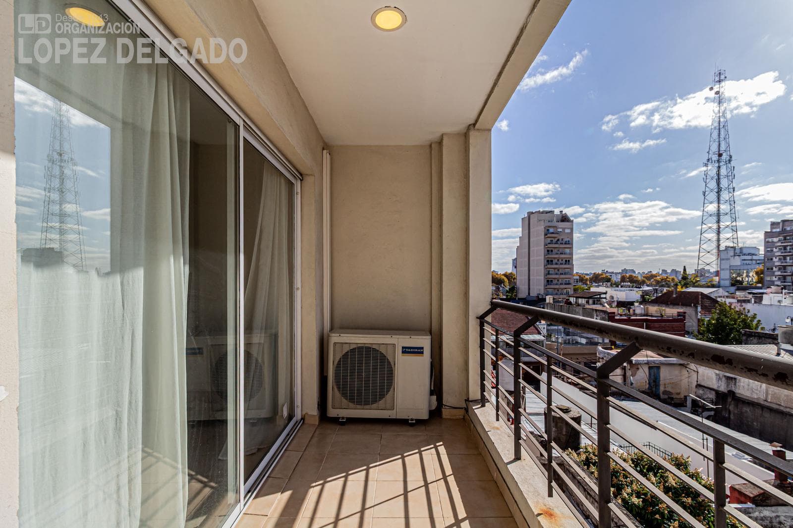 One-bedroom apartment with a balcony facing the rear of the building in Villa Gral. Mitre