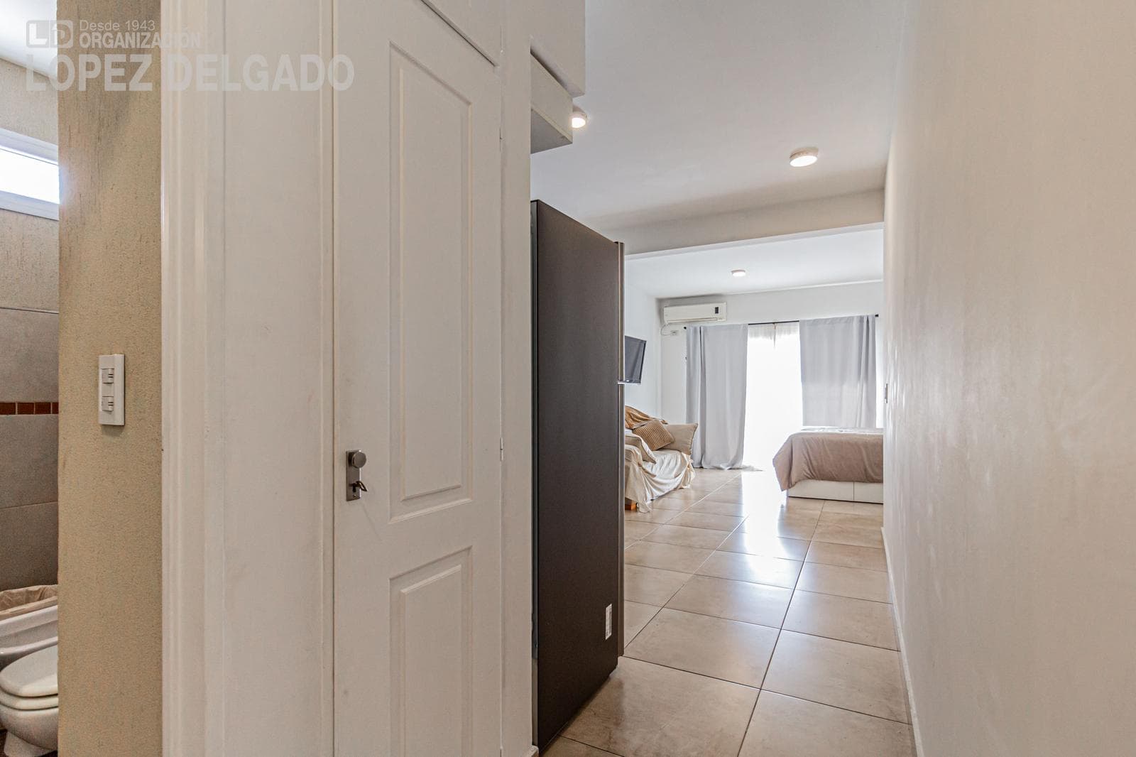 One-bedroom apartment with a balcony facing the rear of the building in Villa Gral. Mitre