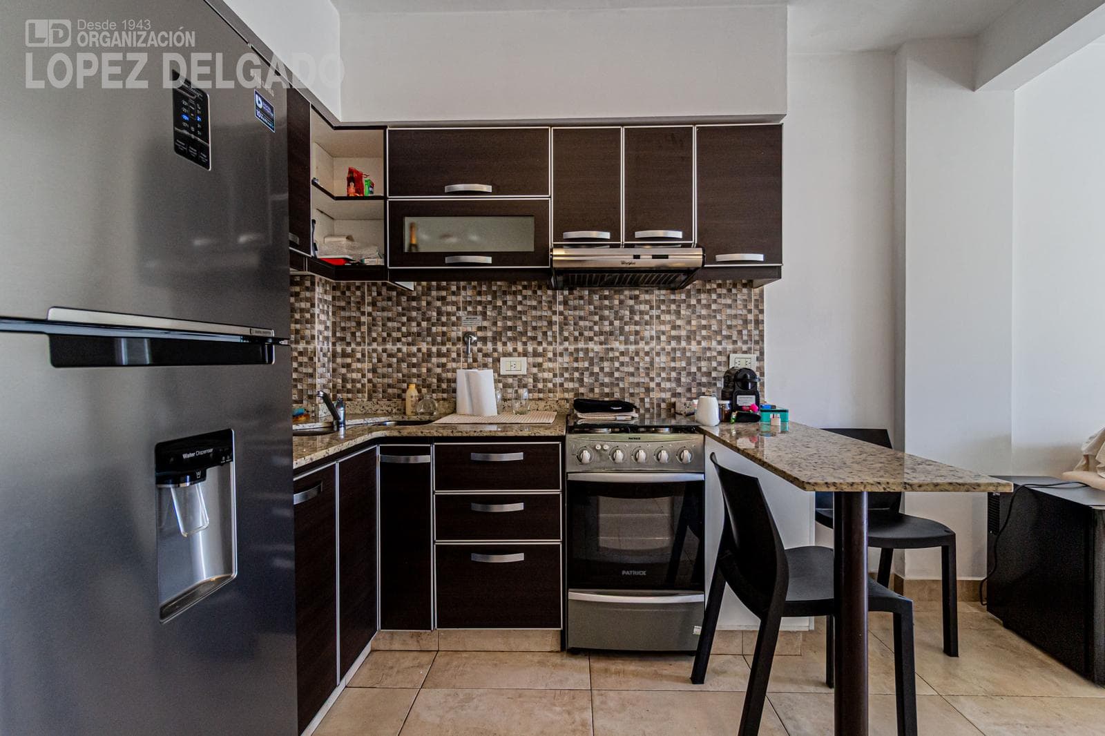 One-bedroom apartment with a balcony facing the rear of the building in Villa Gral. Mitre