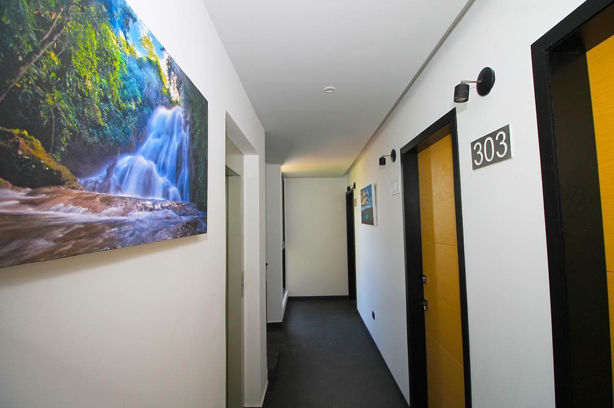 1 bedroom on the ground floor with a patio, furnished