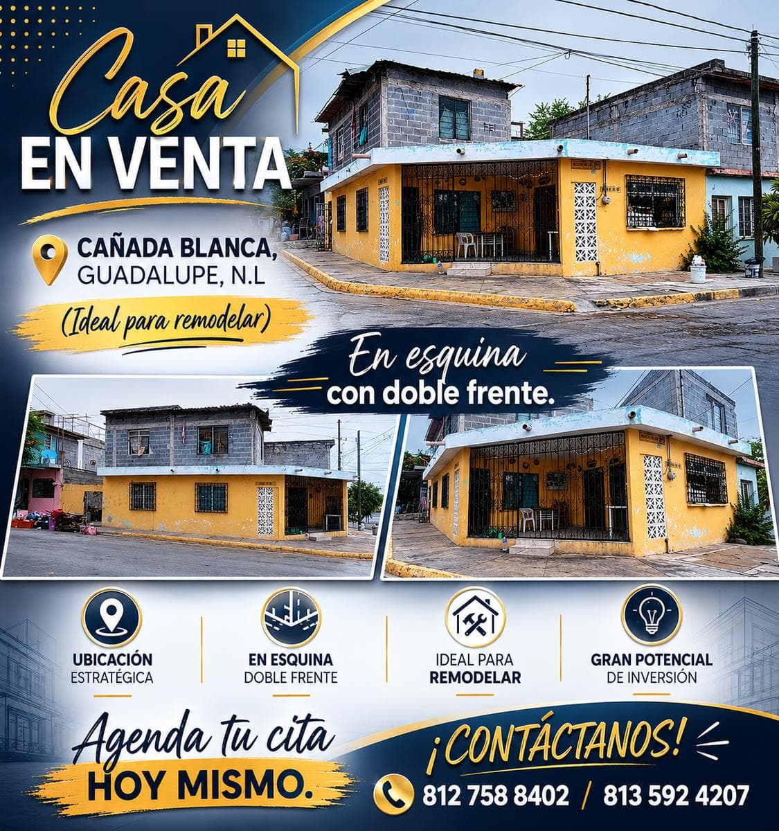 House for Sale. Ideal for Remodeling. Cañada Blanca, Guadalupe