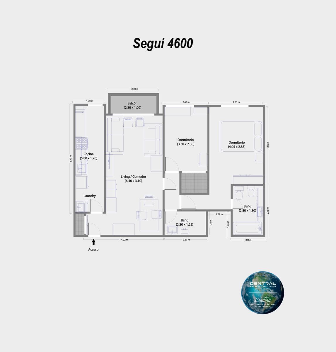 3-Bedroom Apartment for Sale in Palermo with Parking Space
