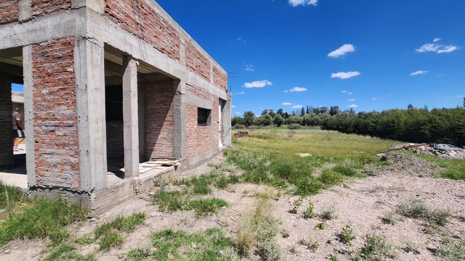 House under construction in Las Paredes