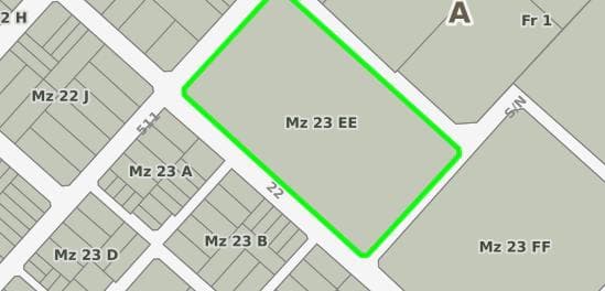 A 2.7-hectare plot of land for sale at the corner of 22nd and 511th. ACROSS FROM THE NEW IRSA MALL.