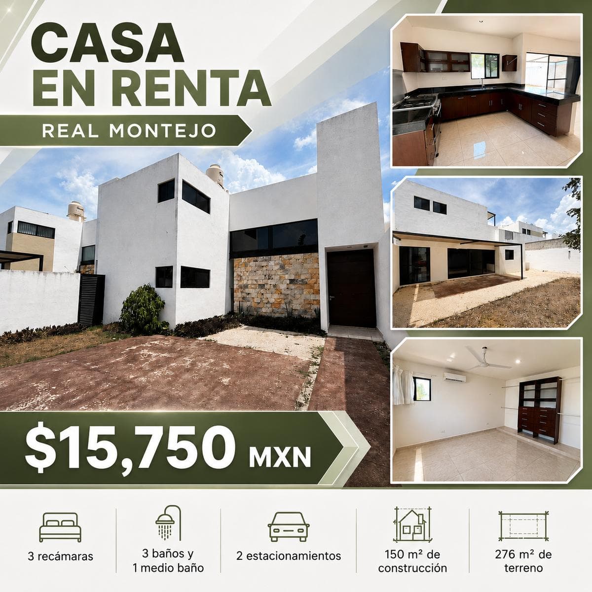 House for Rent in Real Montejo | 3 Bedrooms