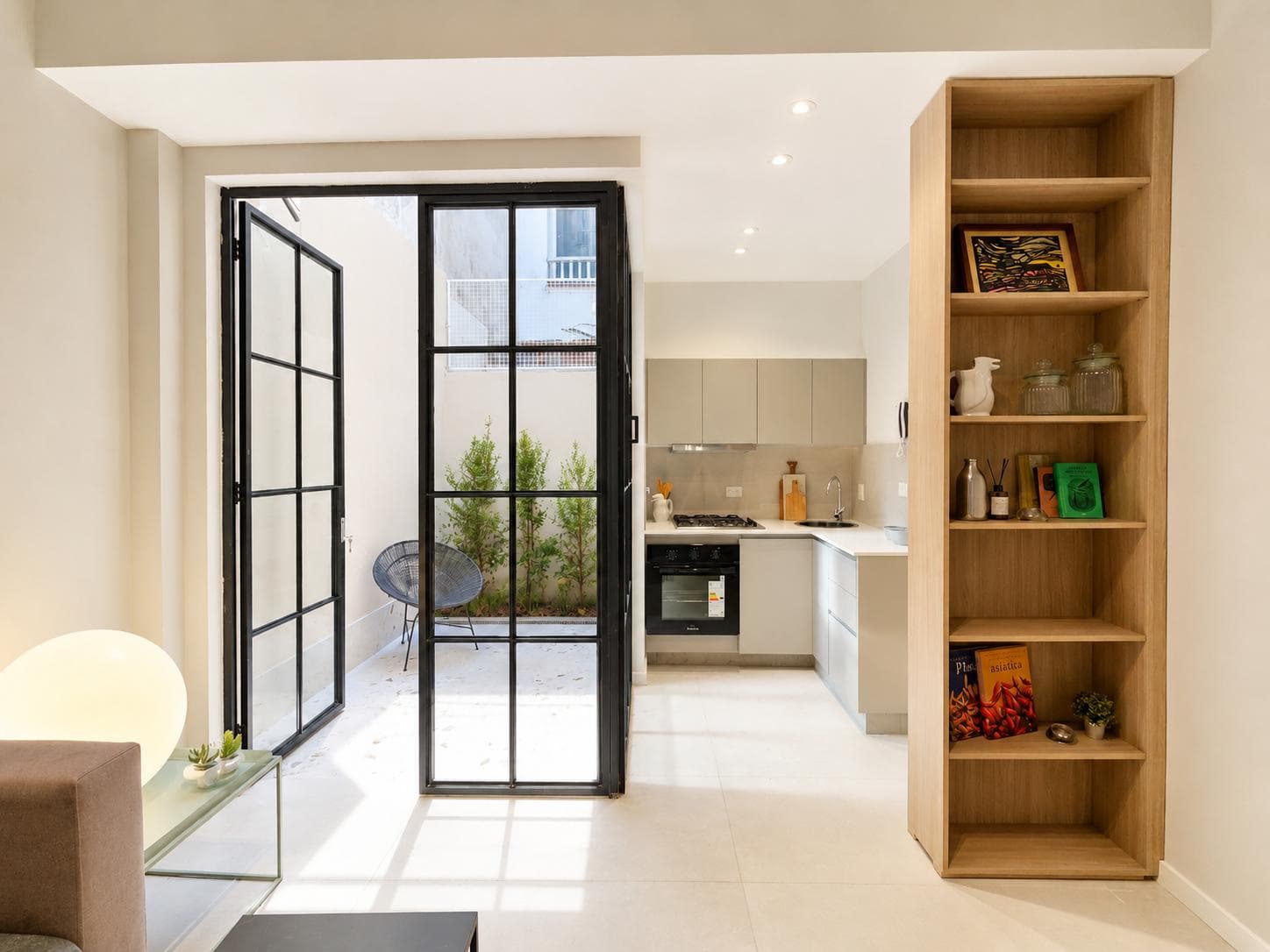 2-room apartment with a patio in Belgrano - Excellent design