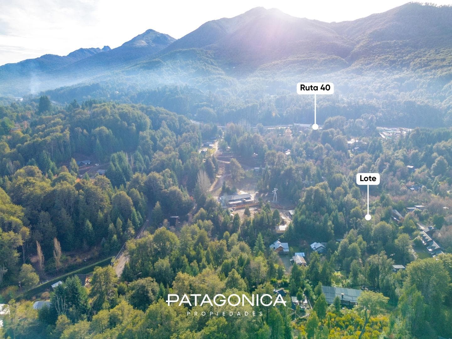 FOR SALE: 2,445 m² lot. Approved project for 3 UF, featuring a stream and views of Cerro Bayo. Villa La Angostura