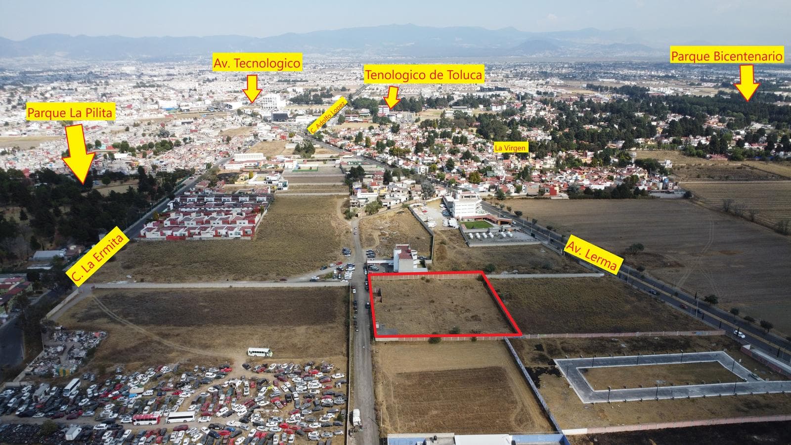 LAND FOR SALE IN METEPEC WITH RESIDENTIAL ZONING