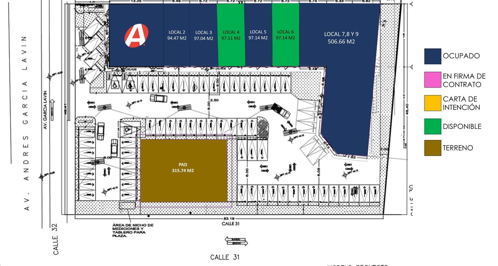 LAND RENT ON GARCÍA LAVÍN AVENUE