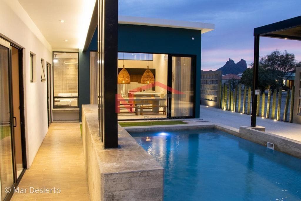 Tulum-style home with a private pool in the San Carlos Country Club
