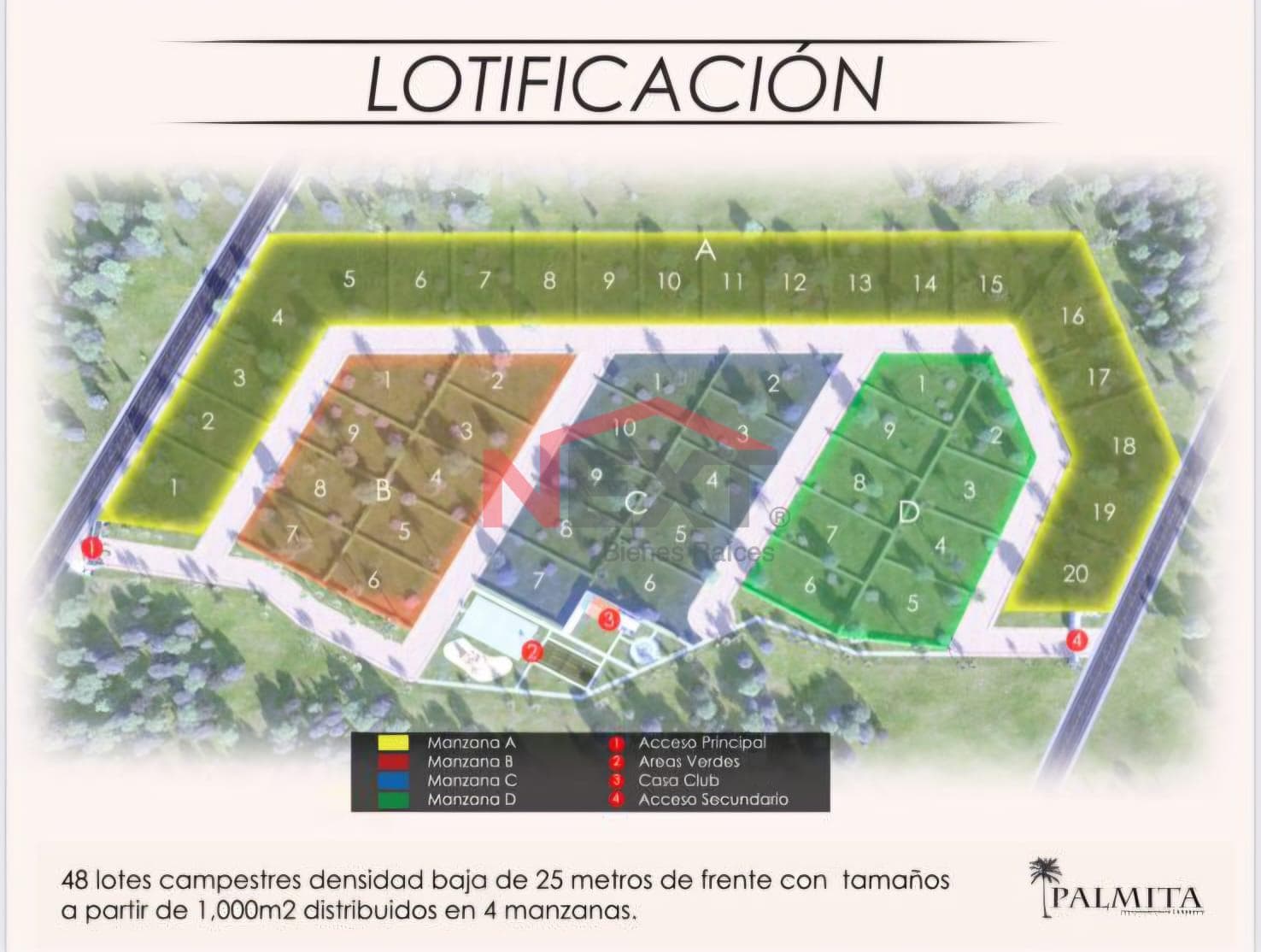 RURAL LAND FOR SALE IN THE CAMPESTRE SUBDIVISION