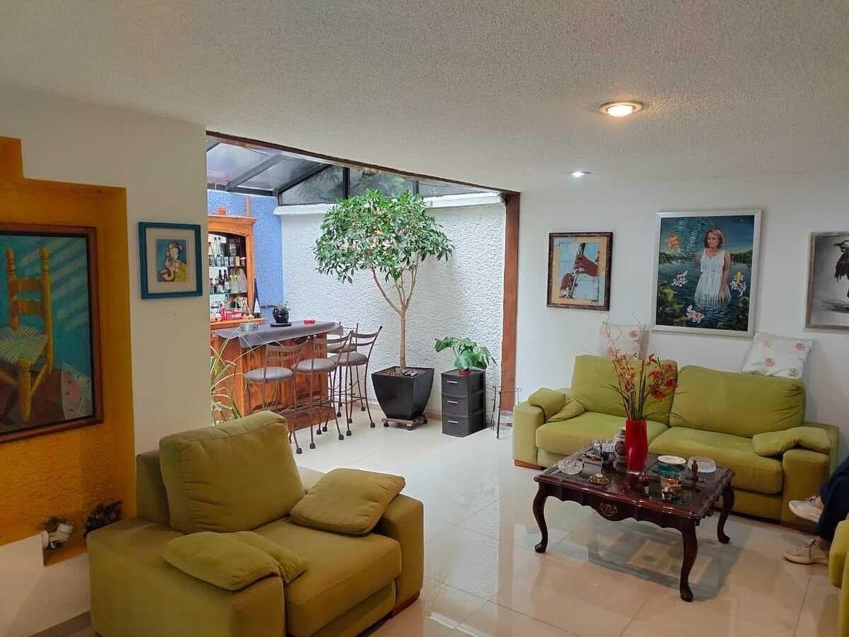 House for Sale at Club de Golf México with a Terrace, Interior Garden, and Family Room