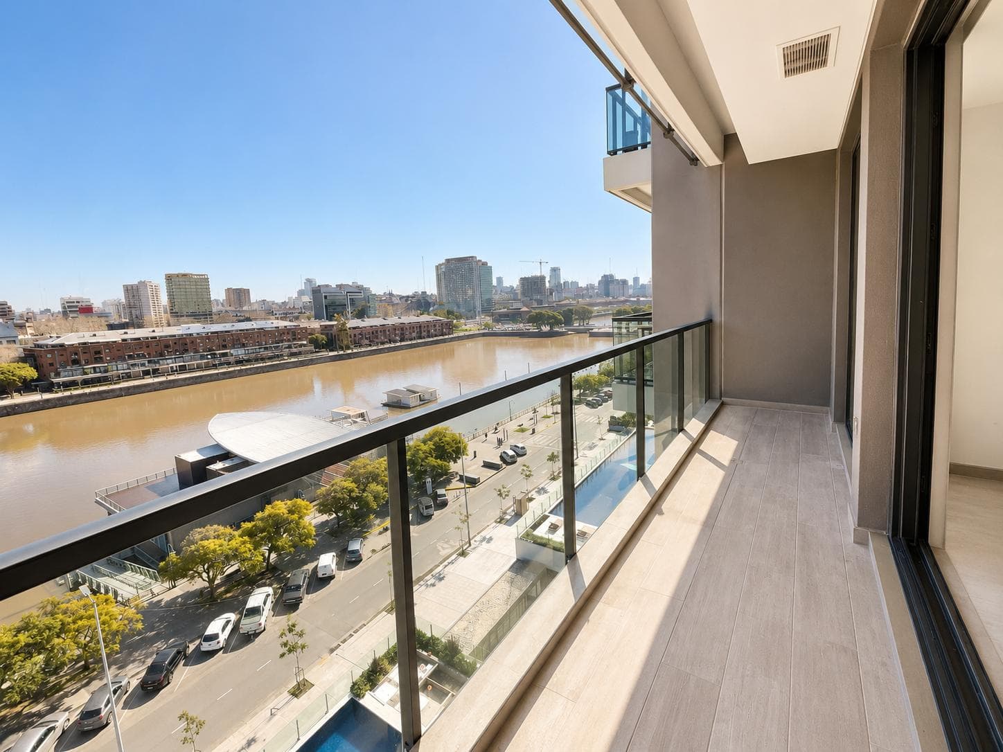 Exclusive 2-Room Rental in Puerto Madero | Unobstructed View of Dique 1 | Premium Amenities.