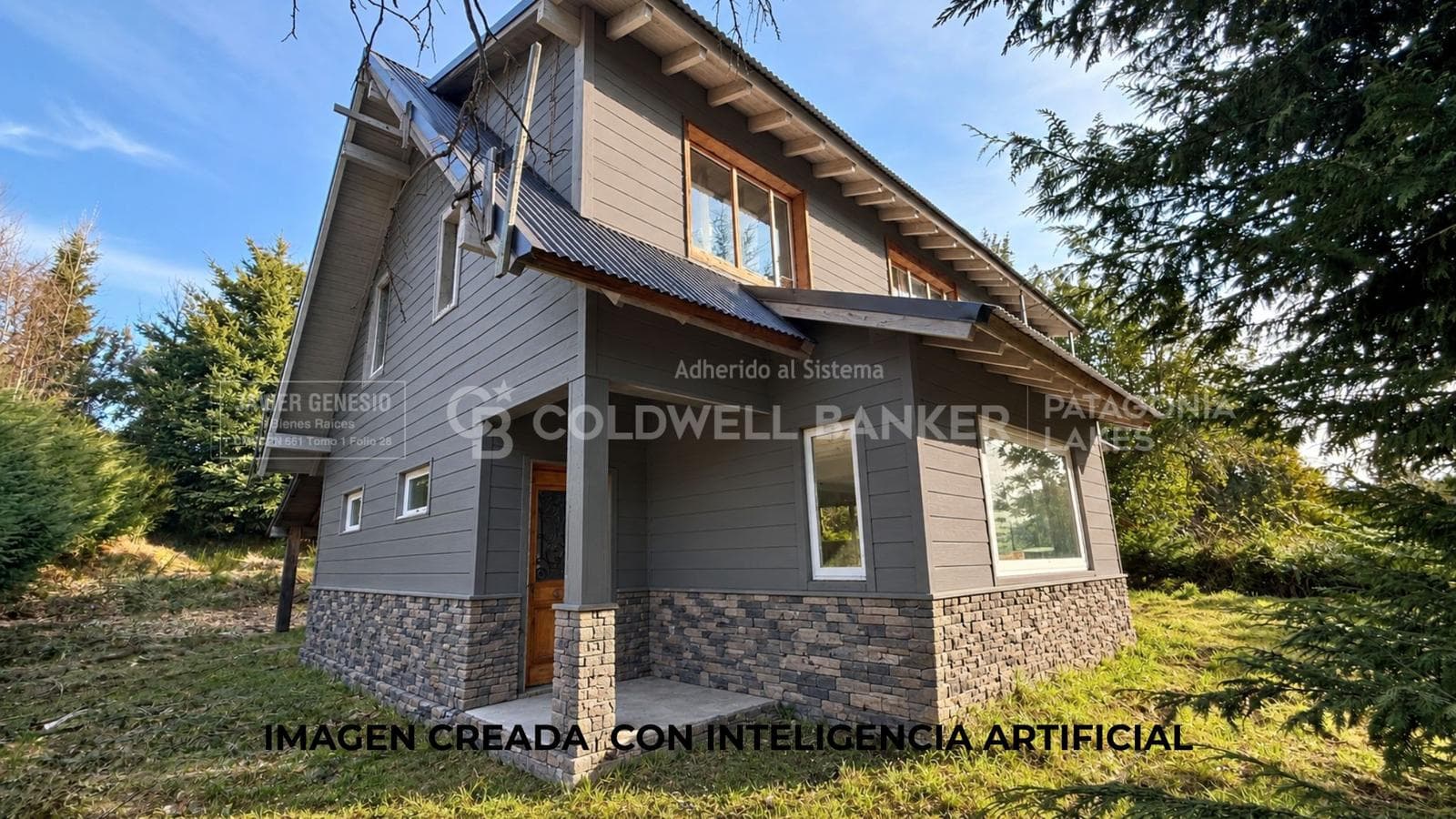 FOR SALE: 200 m² house under construction with a view of the forest and a partial view of the lake. Villa La Angostura.