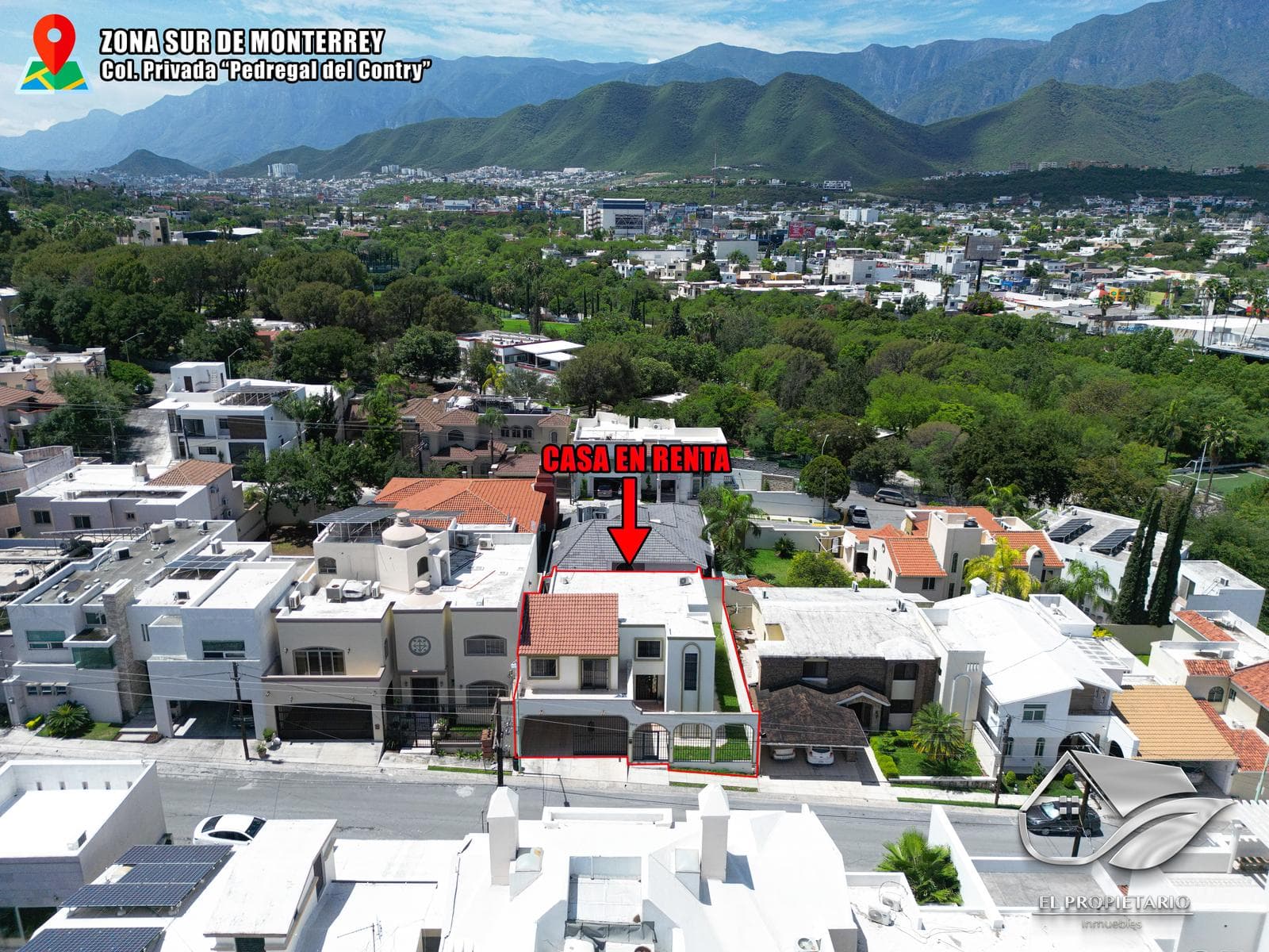 Casa en RENTA de 3 Rec en Col. Privada “Pedregal Del Contry” // Zona Sur de Mty