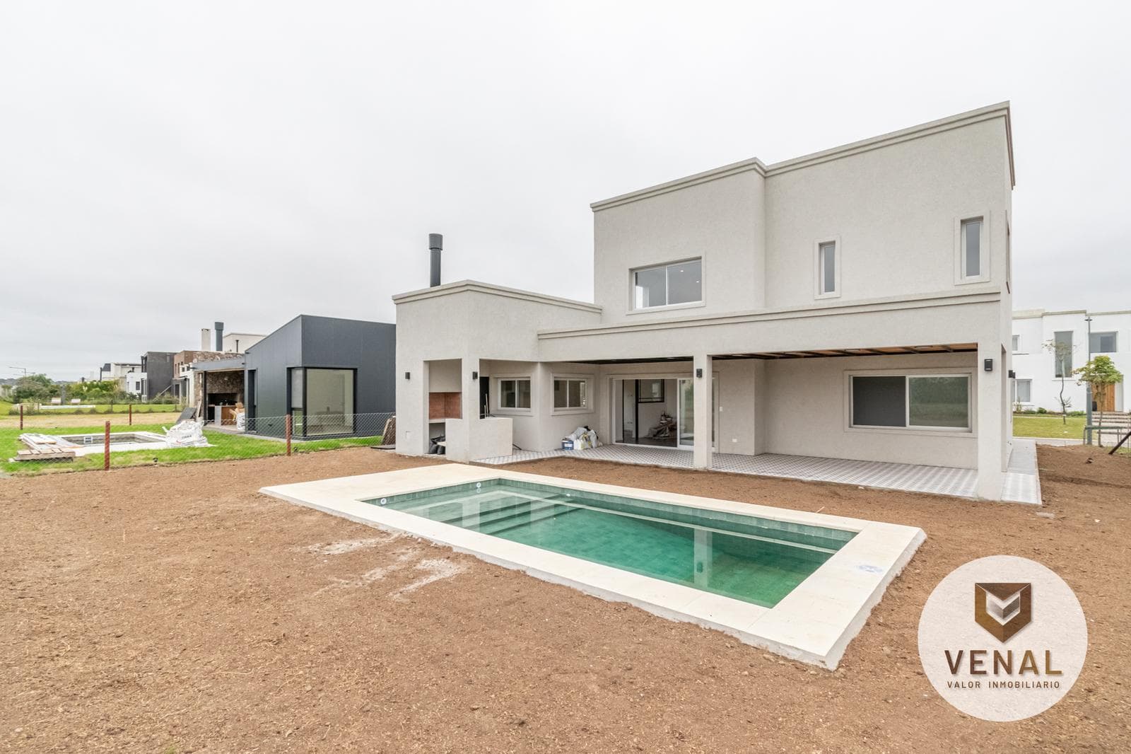 Brand-new house for sale in the Riberas neighborhood of Puertos del Lago, with a pool and a porch, 3 bedrooms, 5 rooms, Pool