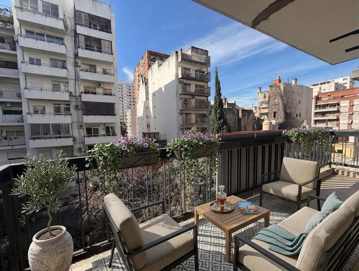 2-Room Apartment for Sale with a Long Balcony in Belgrano