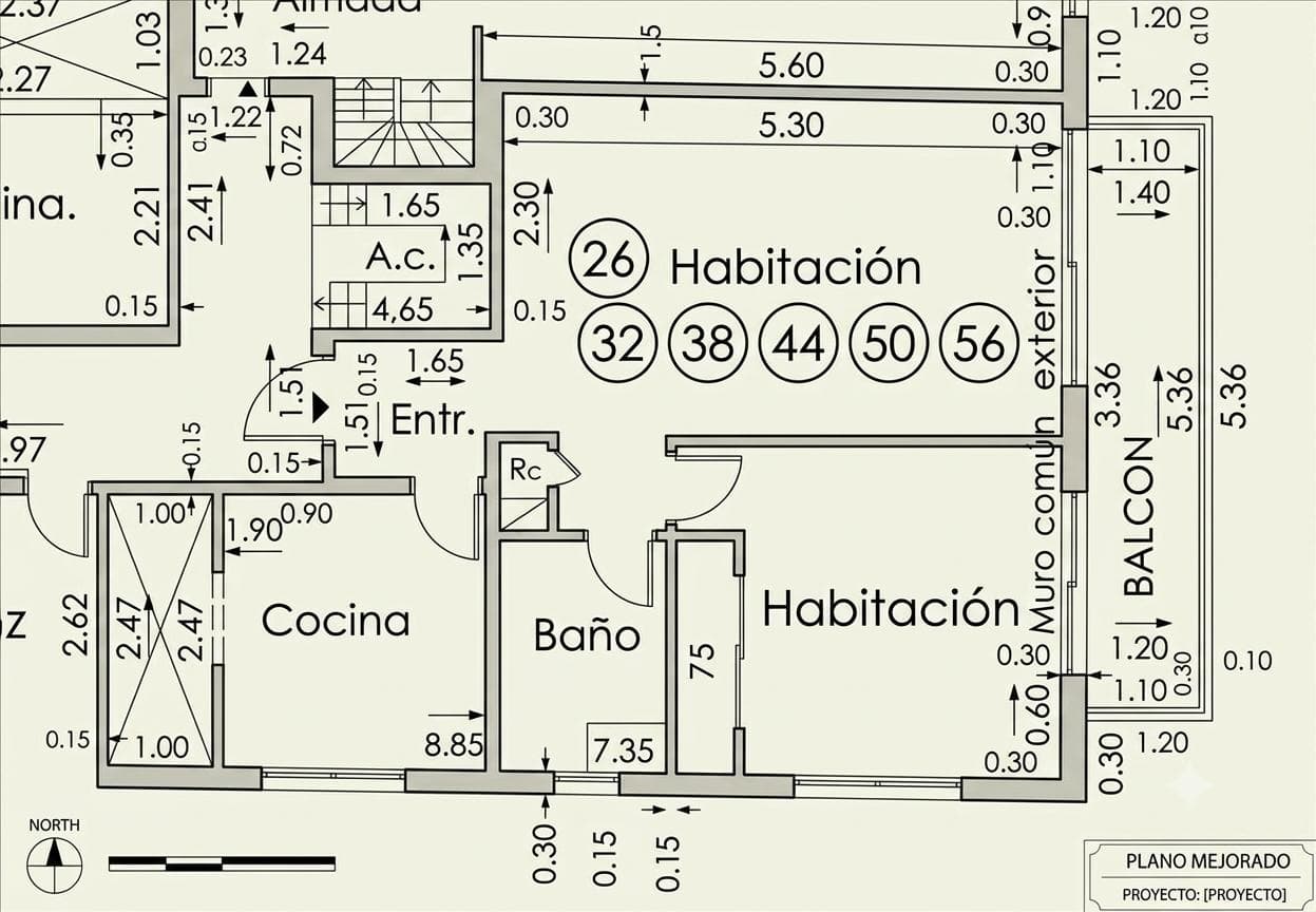 2-Room Apartment for Sale with a Long Balcony in Belgrano