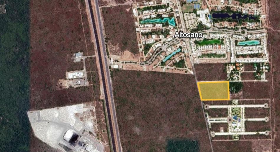 Land for sale in Mérida, 500 meters from the Mérida-Progreso highway