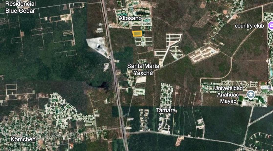 Land for sale in Mérida, 500 meters from the Mérida-Progreso highway
