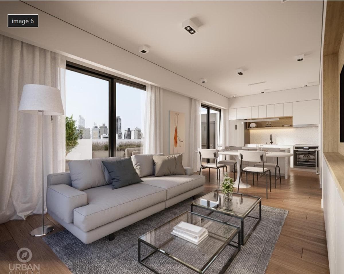 One-room apartment with a balcony in Belgrano