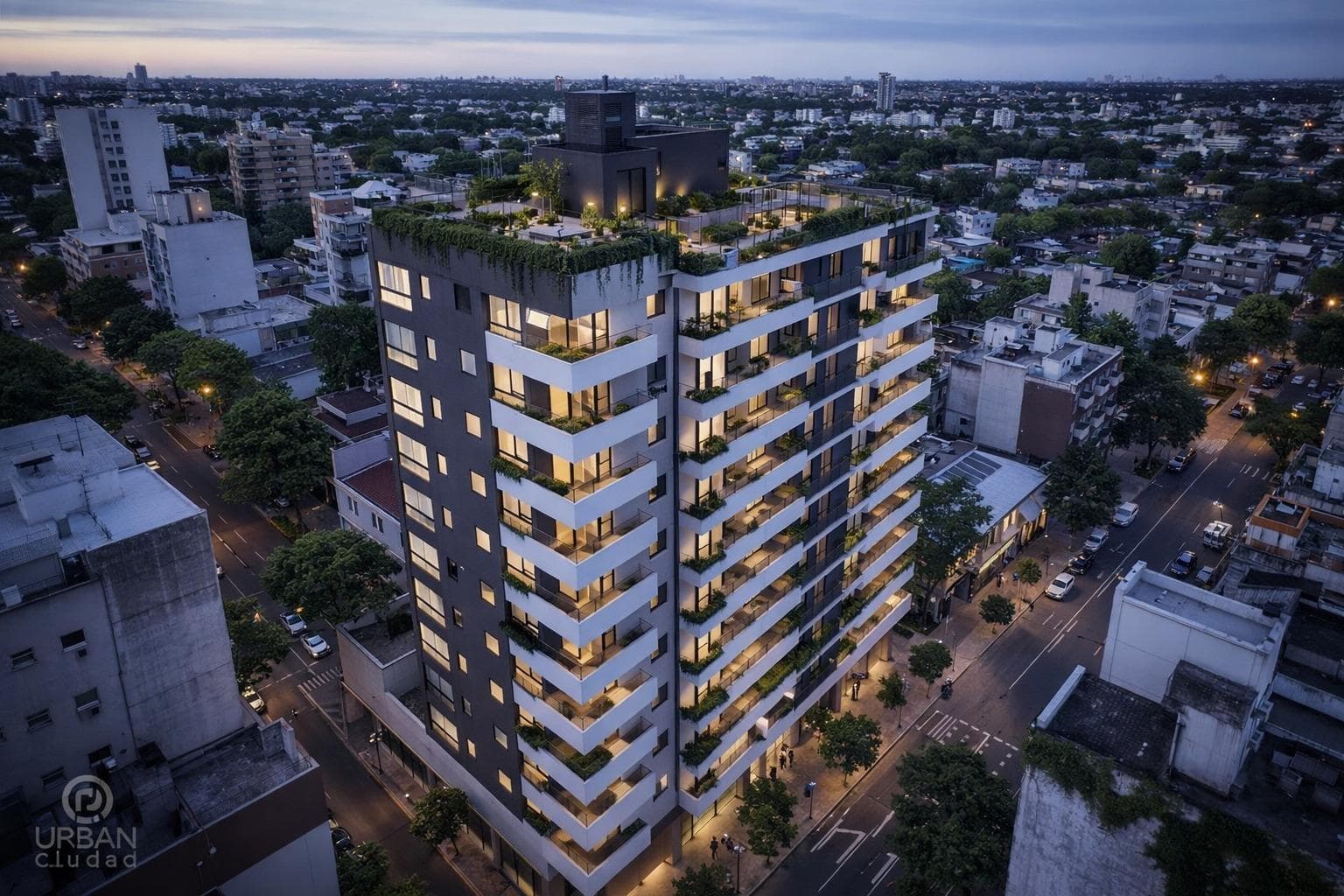 One-room apartment with a balcony in Belgrano
