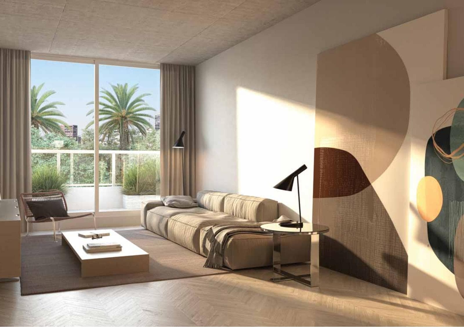 One-room apartment with a front-facing balcony in Nuñez
