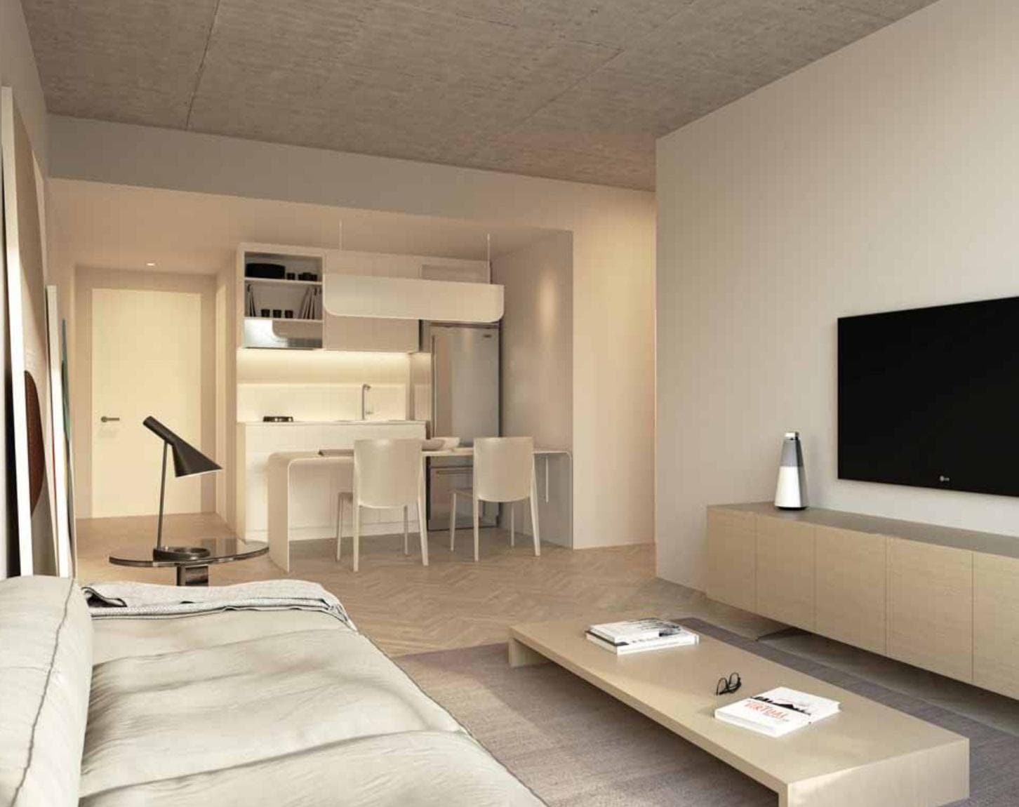One-room apartment with a front-facing balcony in Nuñez