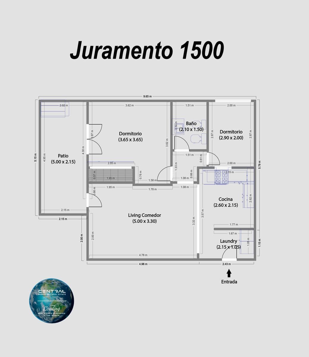3-ROOM APARTMENT FOR SALE IN BELGRANO