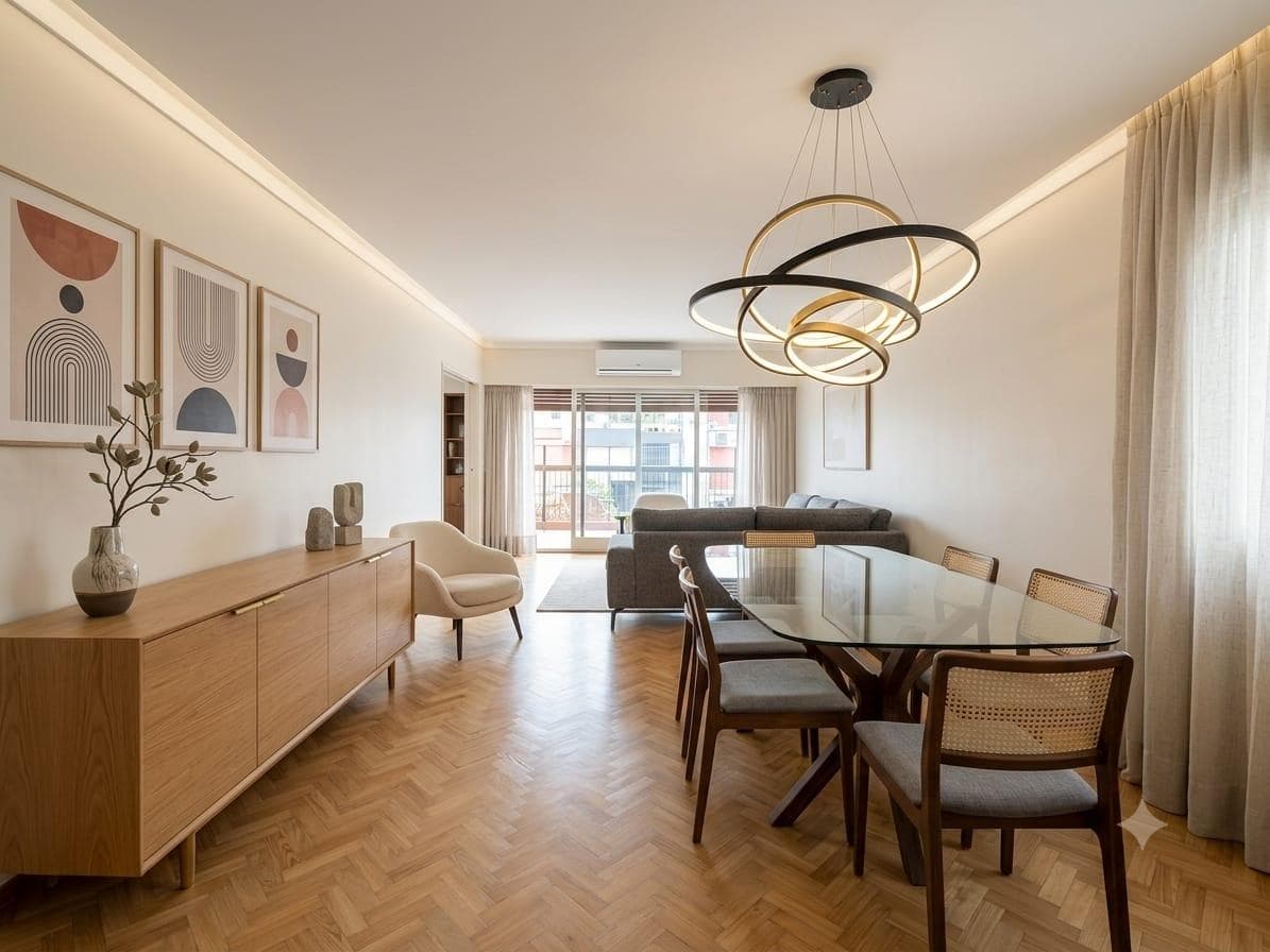 FOR SALE: 4-ROOM APARTMENT + MAID'S QUARTERS AND GARAGE IN BELGRANO