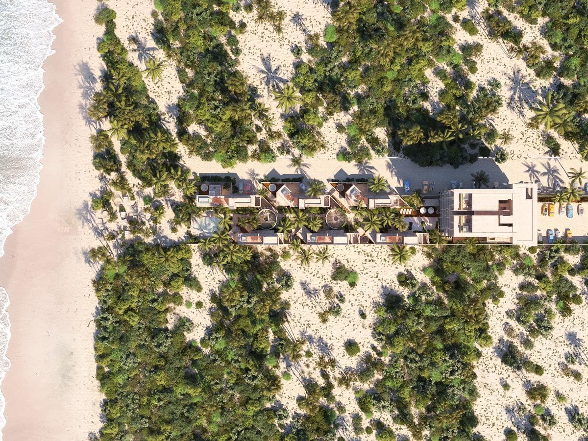Apartment for sale ON THE BEACH, FACING THE OCEAN, in Mérida, Yucatán, in Telchac.