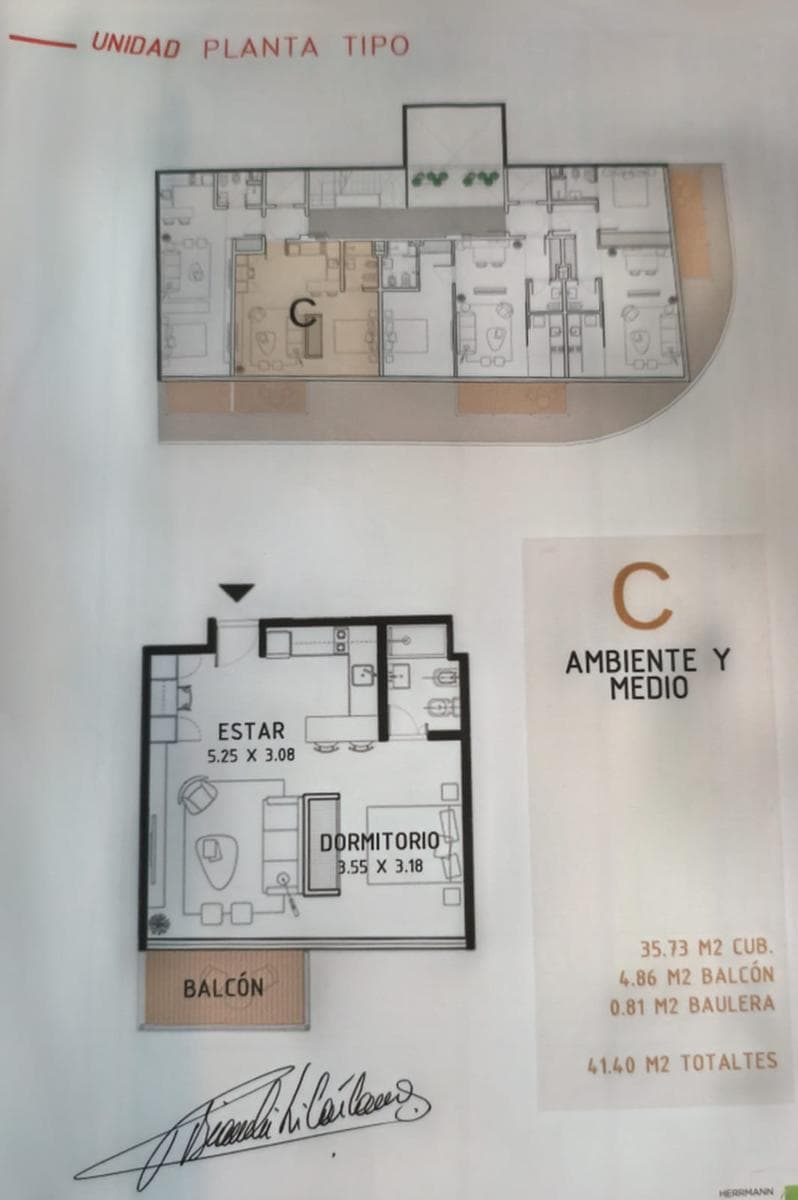 Apartment in Palermo—1.1/2-room—Brand-new—Street-facing—Balcony—Amenities