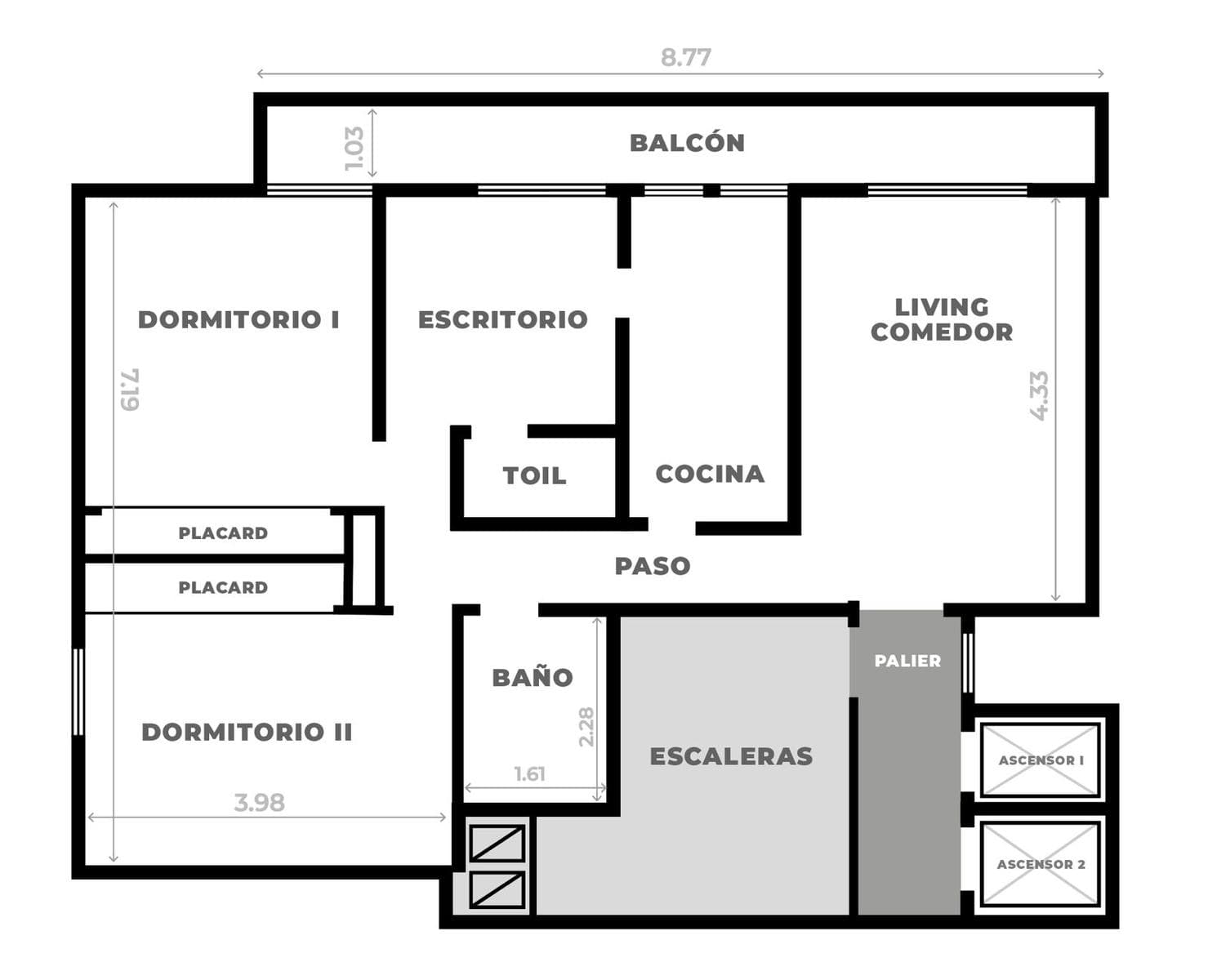 4-ROOM APARTMENT FOR SALE—FACING THE STREET, UPPER FLOOR, BALCONY, STORAGE ROOM, OPTIONAL PARKING SPACE—RECOLETA