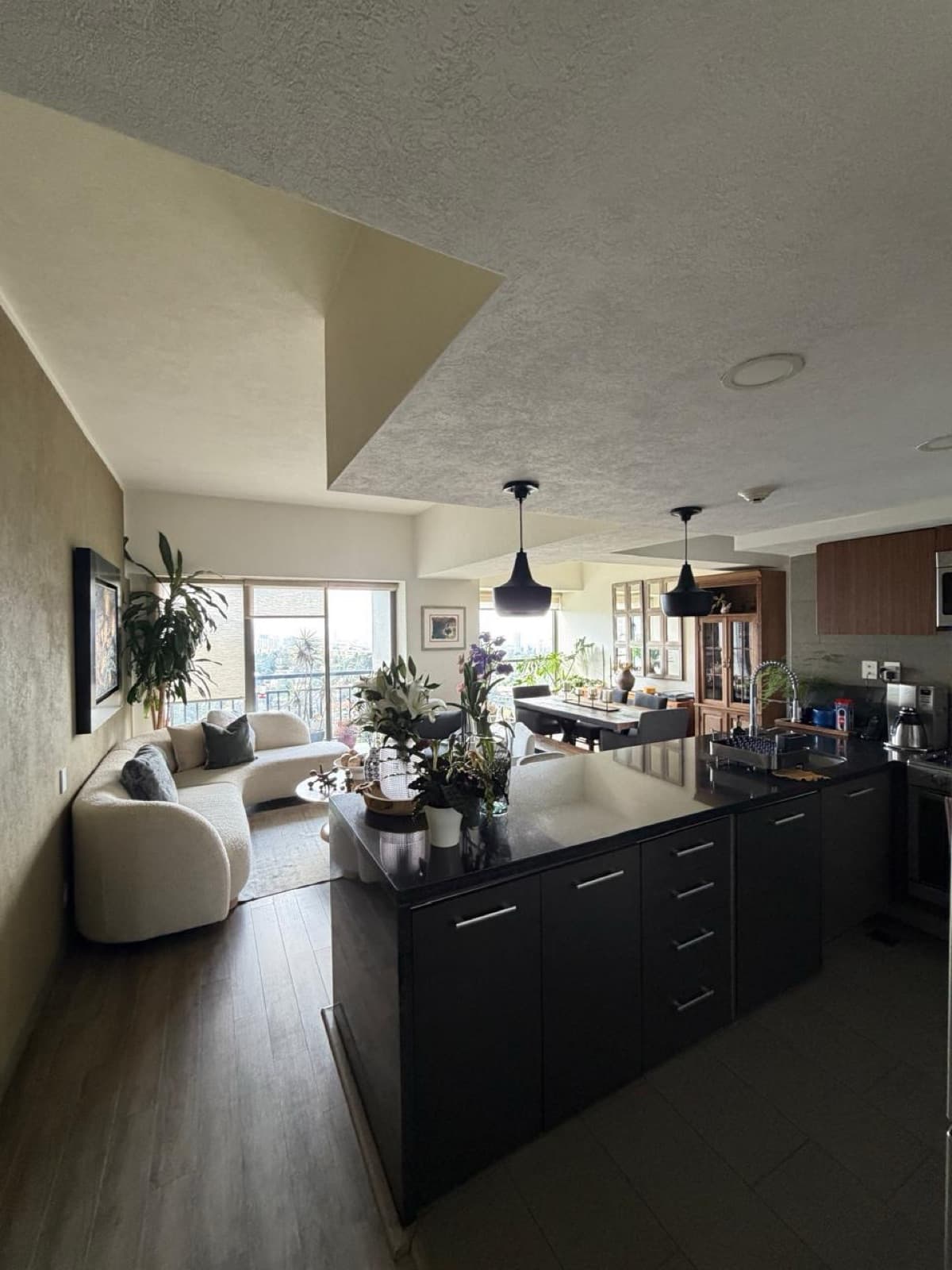 Apartment for sale in Santa Fe, Be Grand Lomas: balcony, 3 bedrooms, living room, TV room, luxury amenities, security