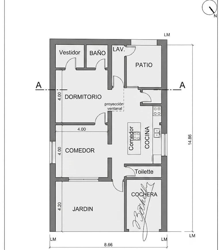 3-room house - en suite bathroom - half-bath - covered garage - patio - Villa Pueyrredon