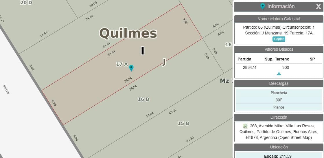 Land in Quilmes