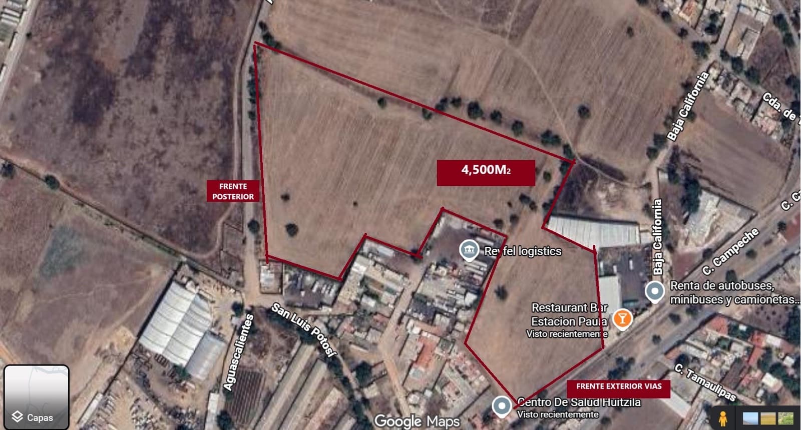 Industrial Land for Rent in Tizayuca, Hidalgo, Mexico—4,500 m²—Nearshoring, CEDIS, AIFA, Arco Norte