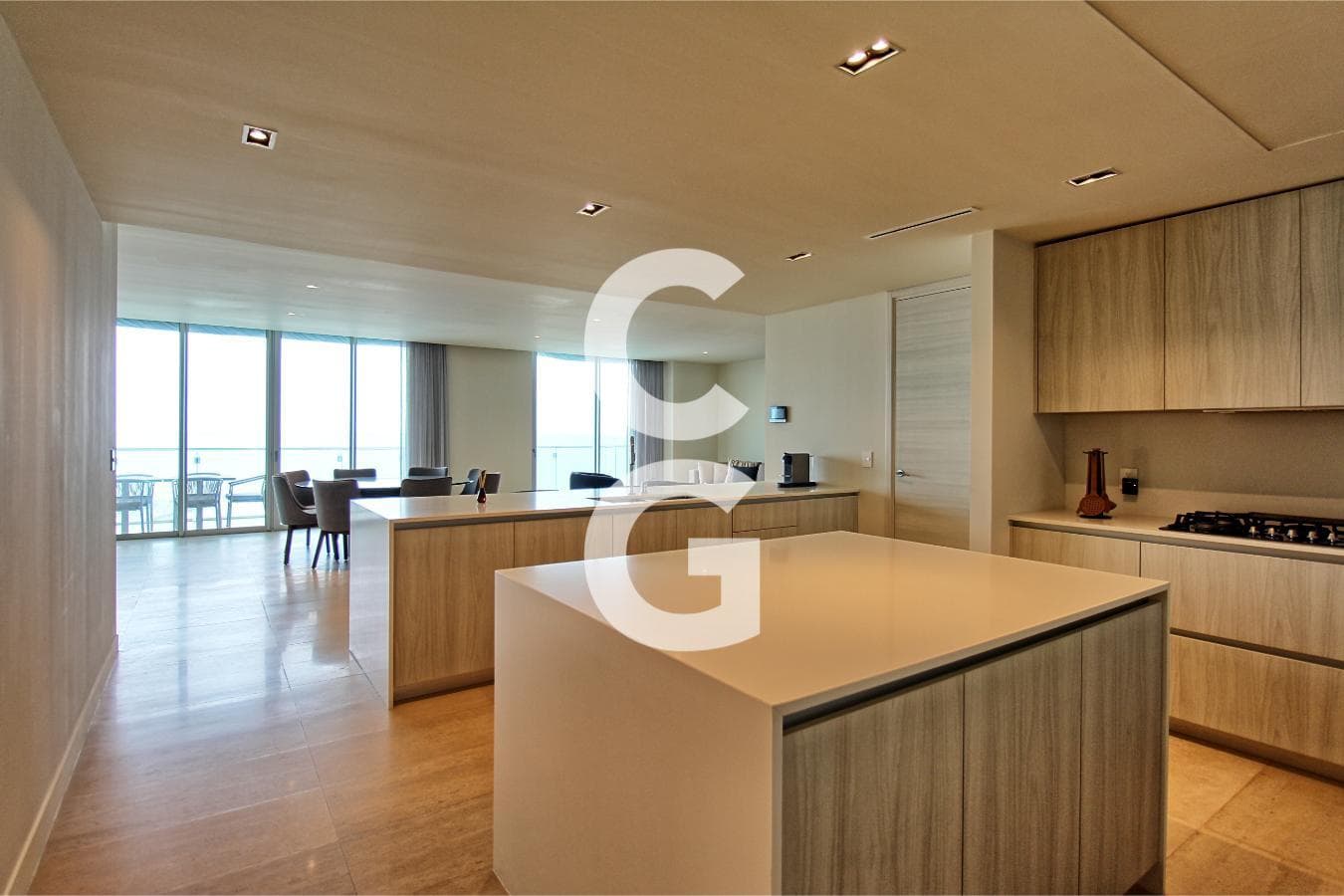 Apartment for Rent in Harbour Beach, Puerto Cancún, with a View of the Sea