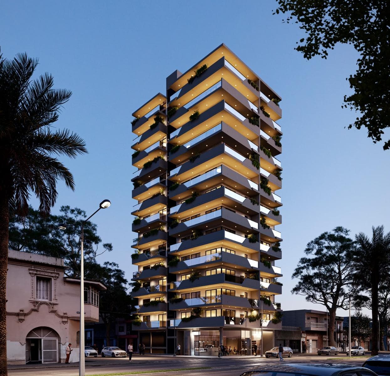 FOR SALE - 2-bedroom apartment under construction with a balcony. Terraz - Cura, Rosario.