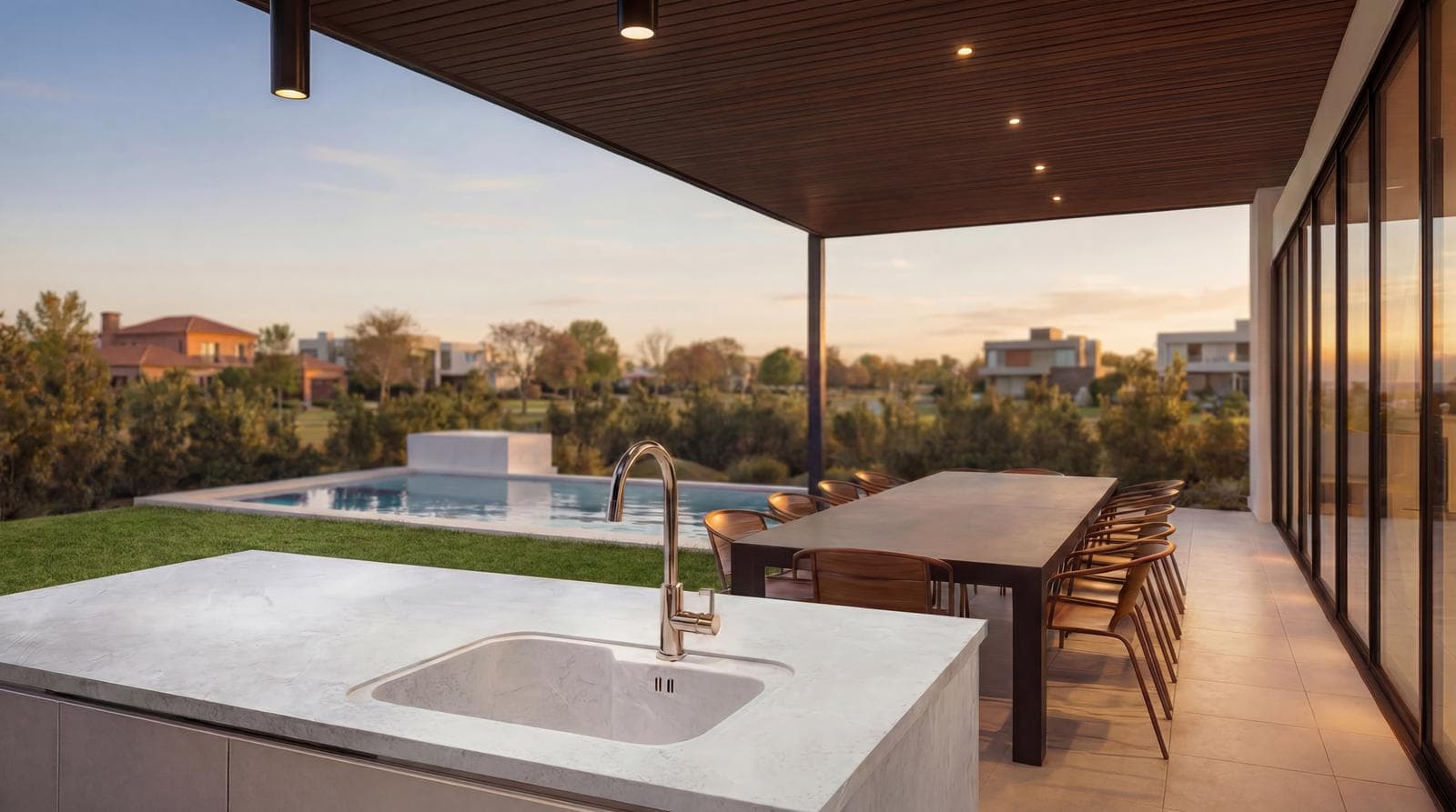 Single-story house with 3 bedrooms in Vida, a gated community on the main street