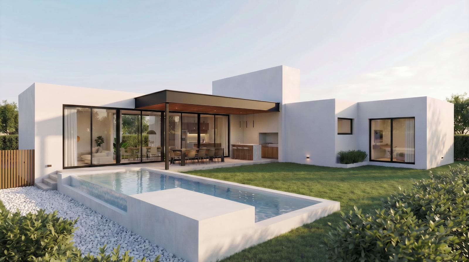 Single-story house with 3 bedrooms in Vida, a gated community on the main street