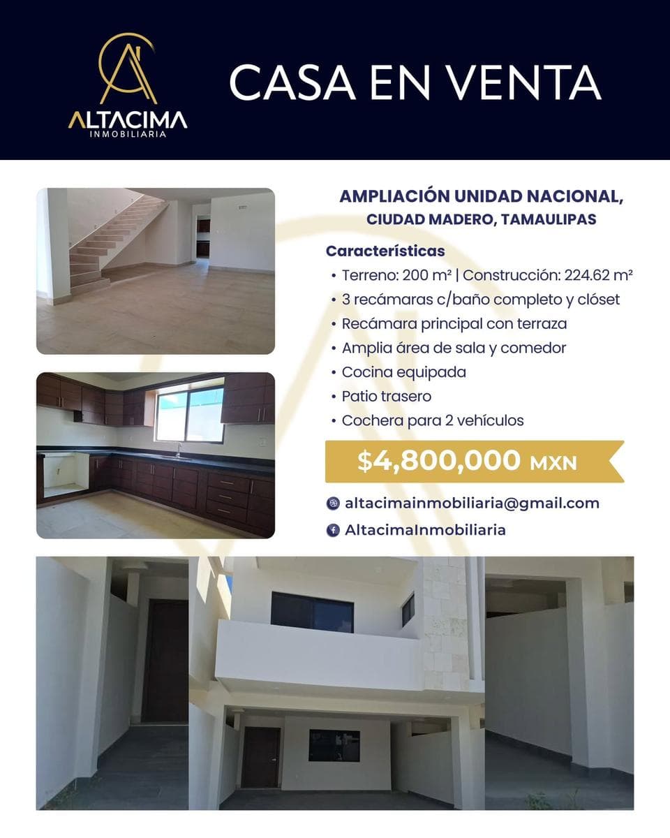 House in Ampliación, Unidad Nacional (Ampliación)