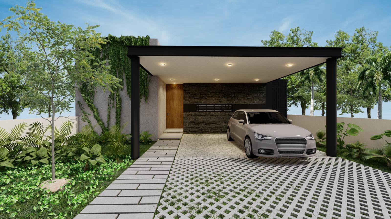 Privada Oviedo: Single-Story House with 3 Bedrooms