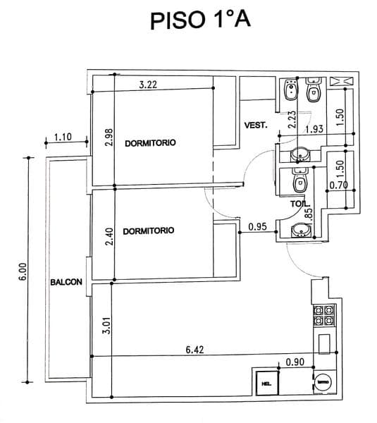 Modern 3-room apartment with a balcony facing the street