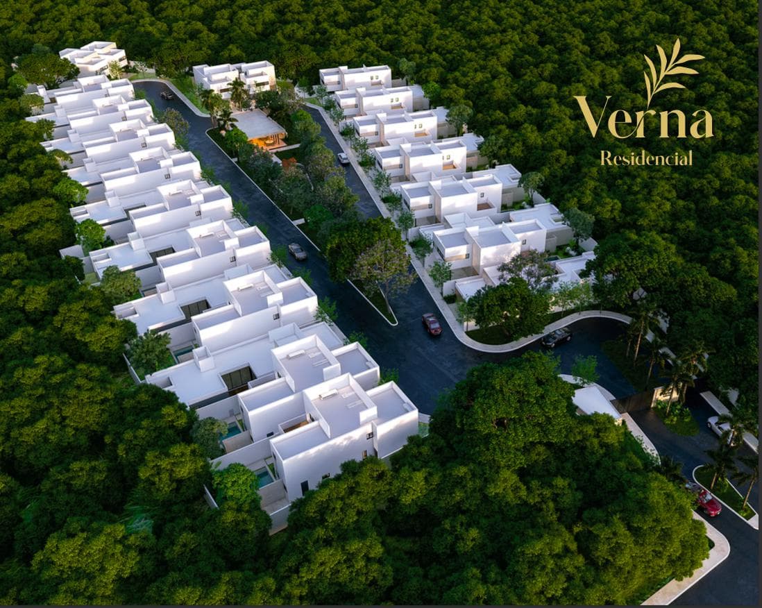 Verna Residential Gated Community at the entrance to Conkal. 1- and 2-story homes with amenities