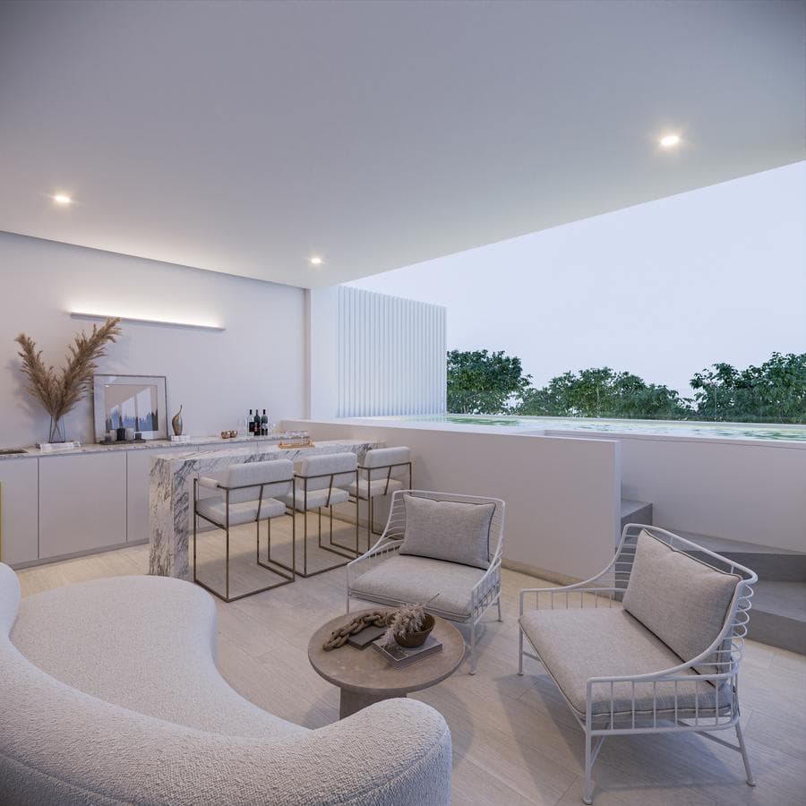 White Penthouse for sale in Mérida, Yucatán, in Montebello.