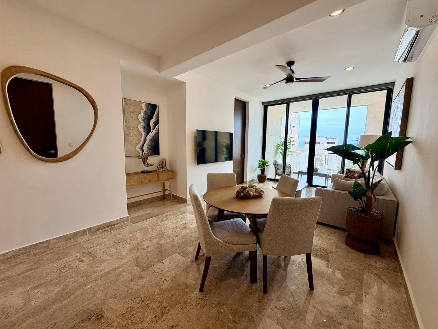 DEPARTAMENTO EN VENTA, 3 RECÁMARAS, AMUEBLADO, FRENTE AL MAR, TELCHAC PUERTO