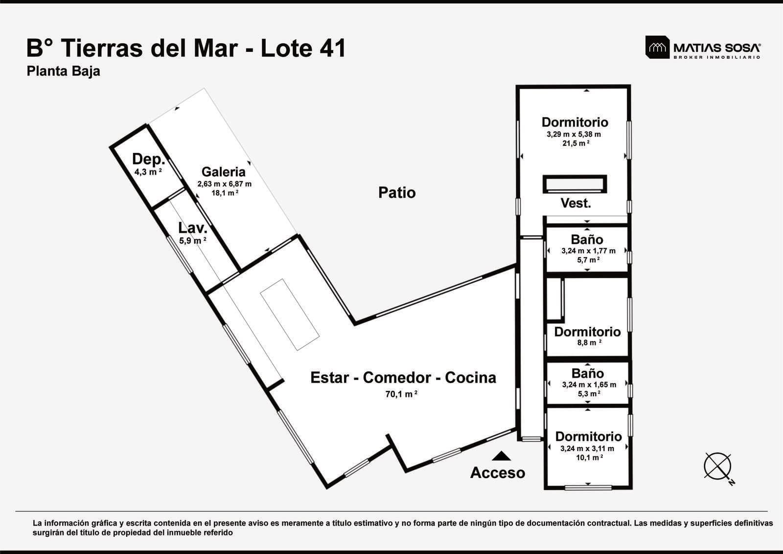 For Sale - House - 4 Rooms - Ground Floor - Tierras del Mar Gated Community